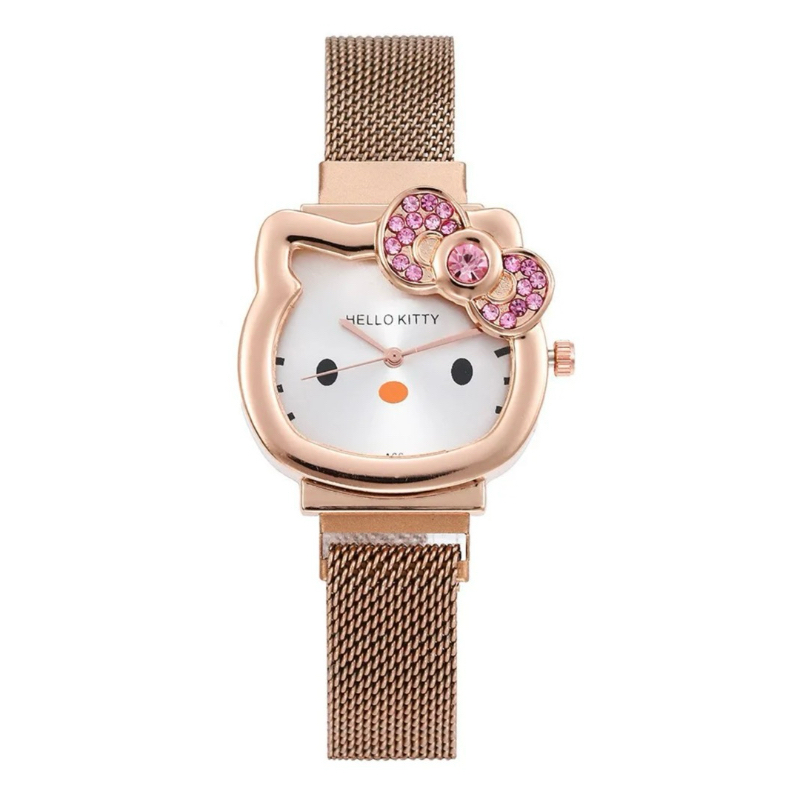 Lindo Relógio Feminino formato da Hello Kitty | Shopee Brasil