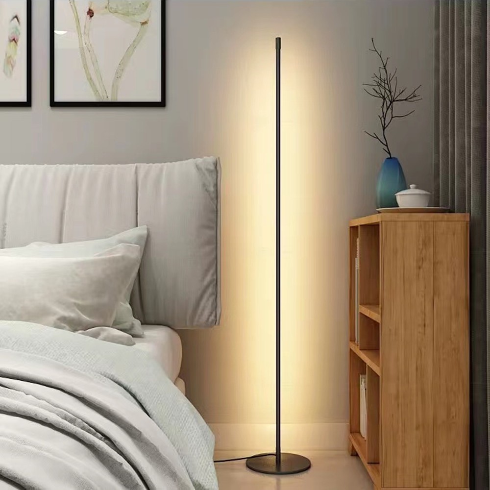 Luminária Vertical LED Branco – Estilo Nórdico para Sala, Quarto ou Escritório -G5