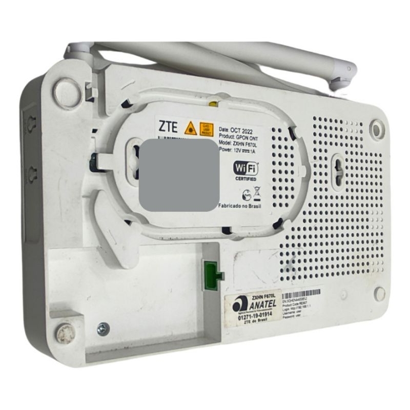 10 ONT ONU ZTE GPON ZXHN F670l v1 COM FONTES. | Shopee Brasil