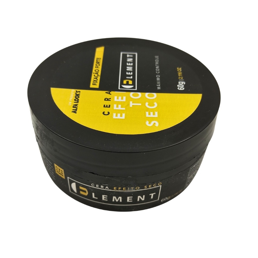 Pomada Capilar Masculina Efeito Seco 60g Cera Modeladora Fixação Forte ...