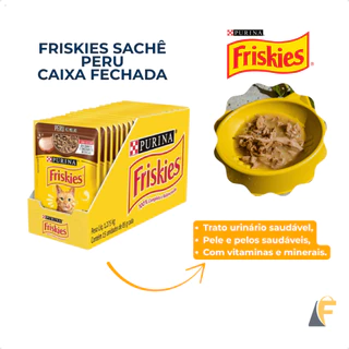 Sachê Para Gatos Ração Úmida Friskies Peru | Caixa Fechada 15 Unidades 85g Purina em Oferta na Shopee