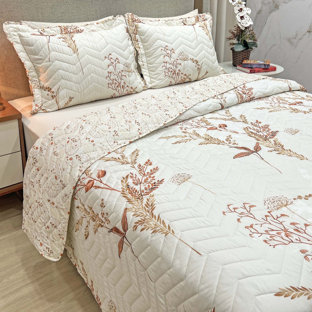 Cobre Leito Dupla Face 03 Peças Confort Print Percal 300 Fios | Shopee ...