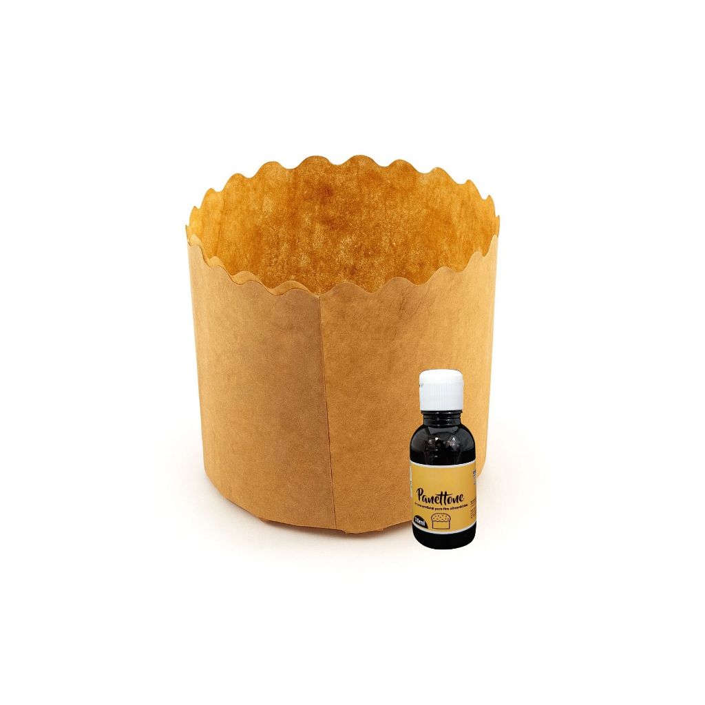 100 Forma De Papel Para Panetone 100g + 01 Essência Grátis