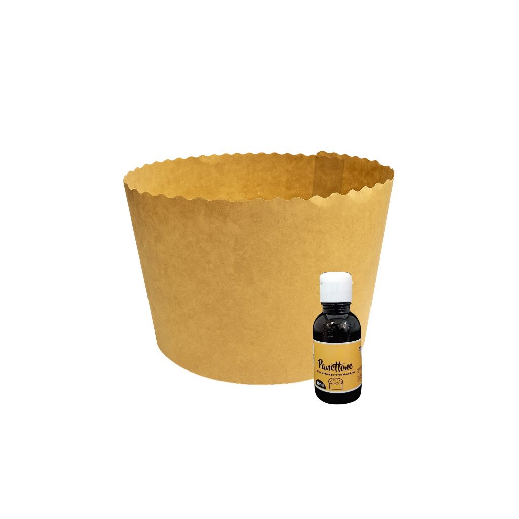 10 Forma De Papel Para Panetone 500g + 01 Essência Grátis