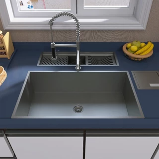 Cuba 70x40 de Embutir em Aço Inox 304 com Acabamento Escovado para Cozinha Gourmet