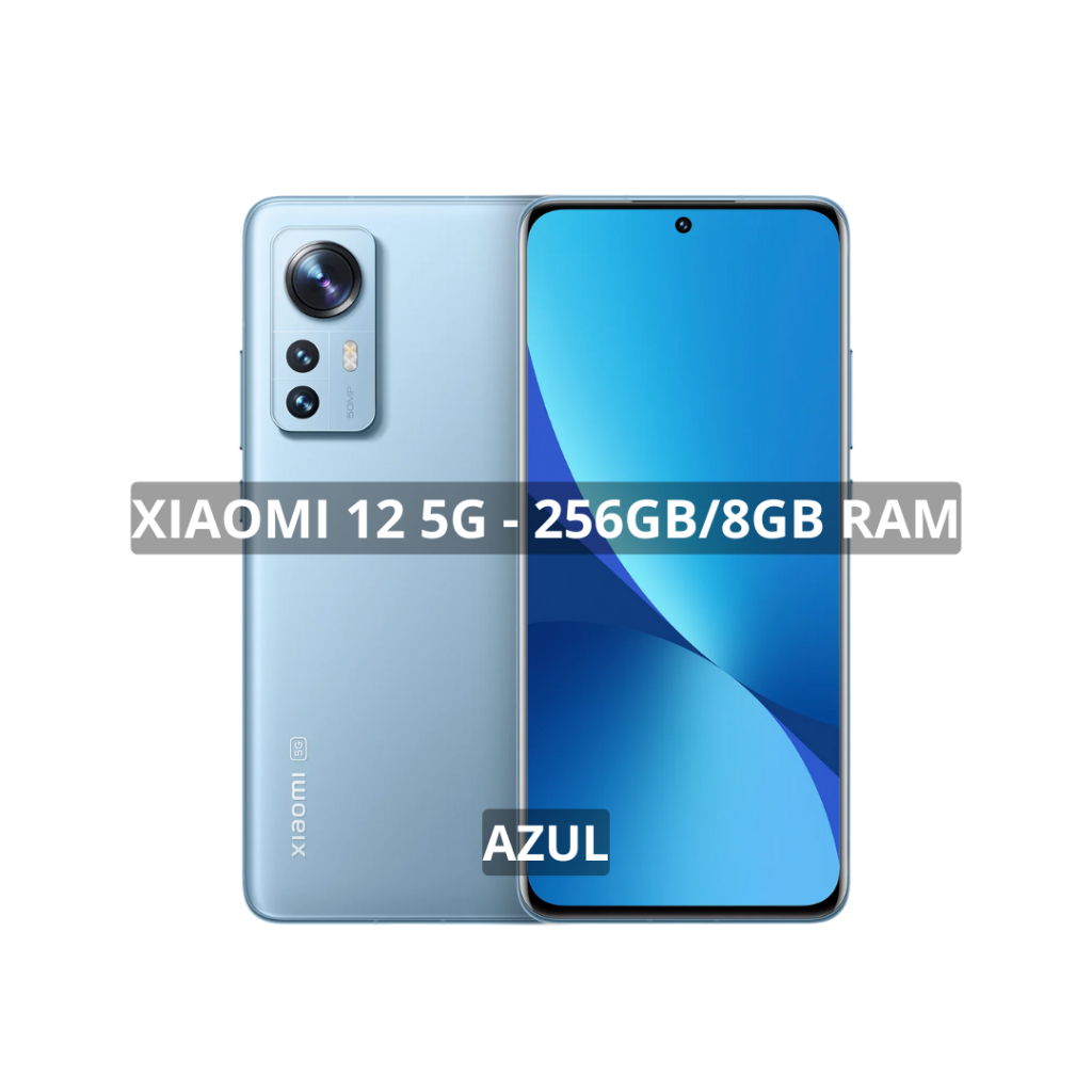 Xiaomi 12 5G,128/256GB e 8/12GB RAM, Processador Snapdragon® 8