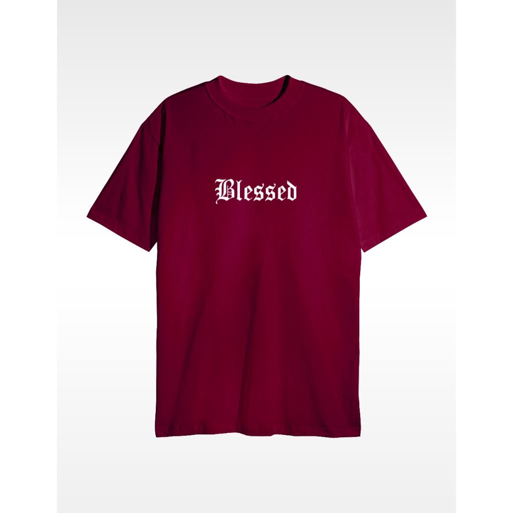 Camiseta Streetwear Oversized 100% Algodão Blessed | Shopee Brasil