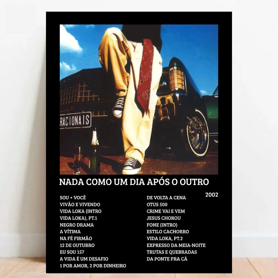 Quadro Placa Decorativo Racionais Nada Como Um Dia Após o Outro Albuns ...