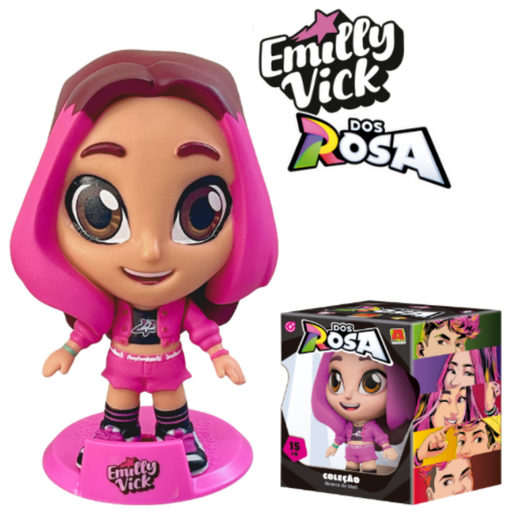 Kit Tropa dos Rosa C/5 Bonecos Emily Vick, Void, Katlen, Robson