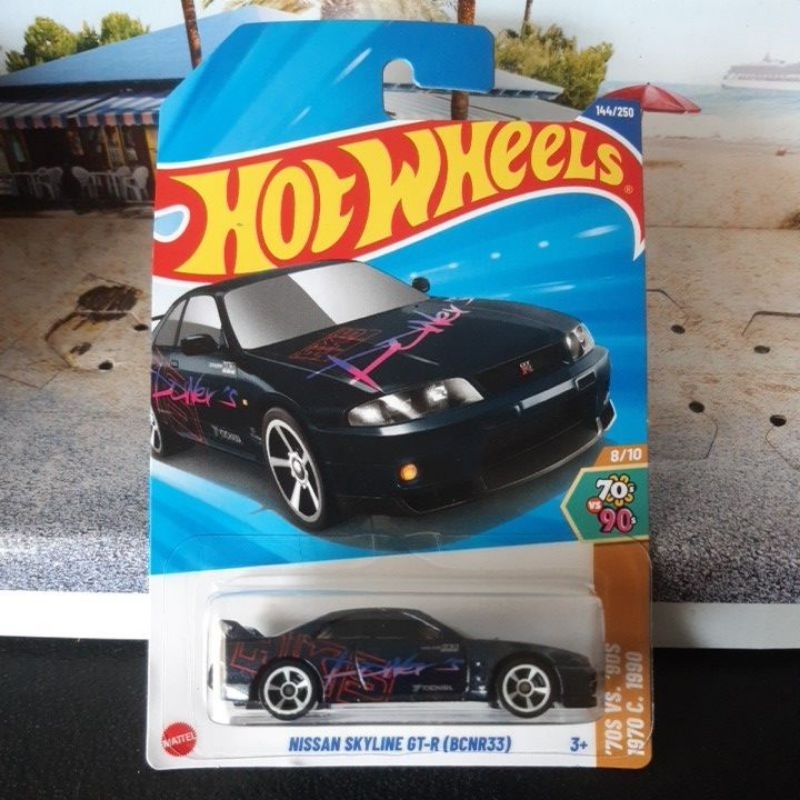 Hot Wheels Nissan Skyline Gtr R33 Yokohama HKS Azul Hw 70s VS 90s