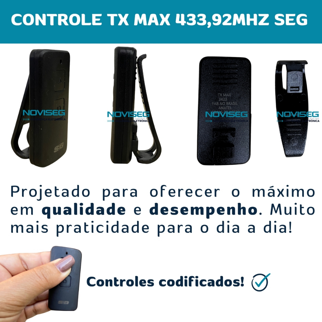 Kit Motor De Portão Eletrônico Deslizante Residencial 1/4 hp 400Kg