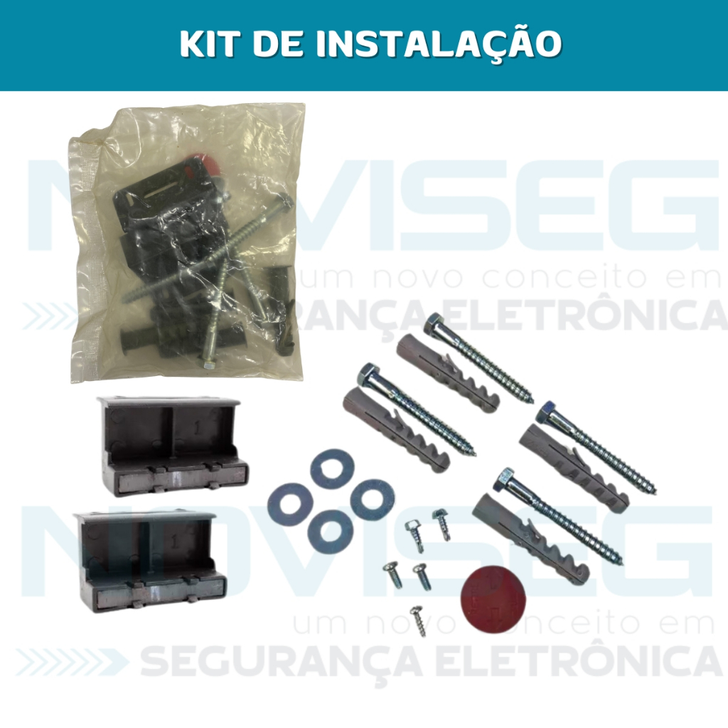 Kit Motor De Portão Eletrônico Deslizante Residencial 1/4 hp 400Kg