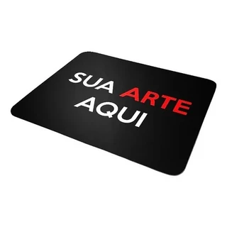 Mouse Pad Personalizado 22x18 Com nome, Foto, Logo Marca Empresas