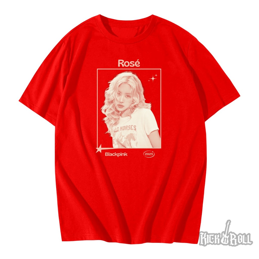 Camiseta Unissex Rock Rosé Blackpink kpop | Shopee Brasil