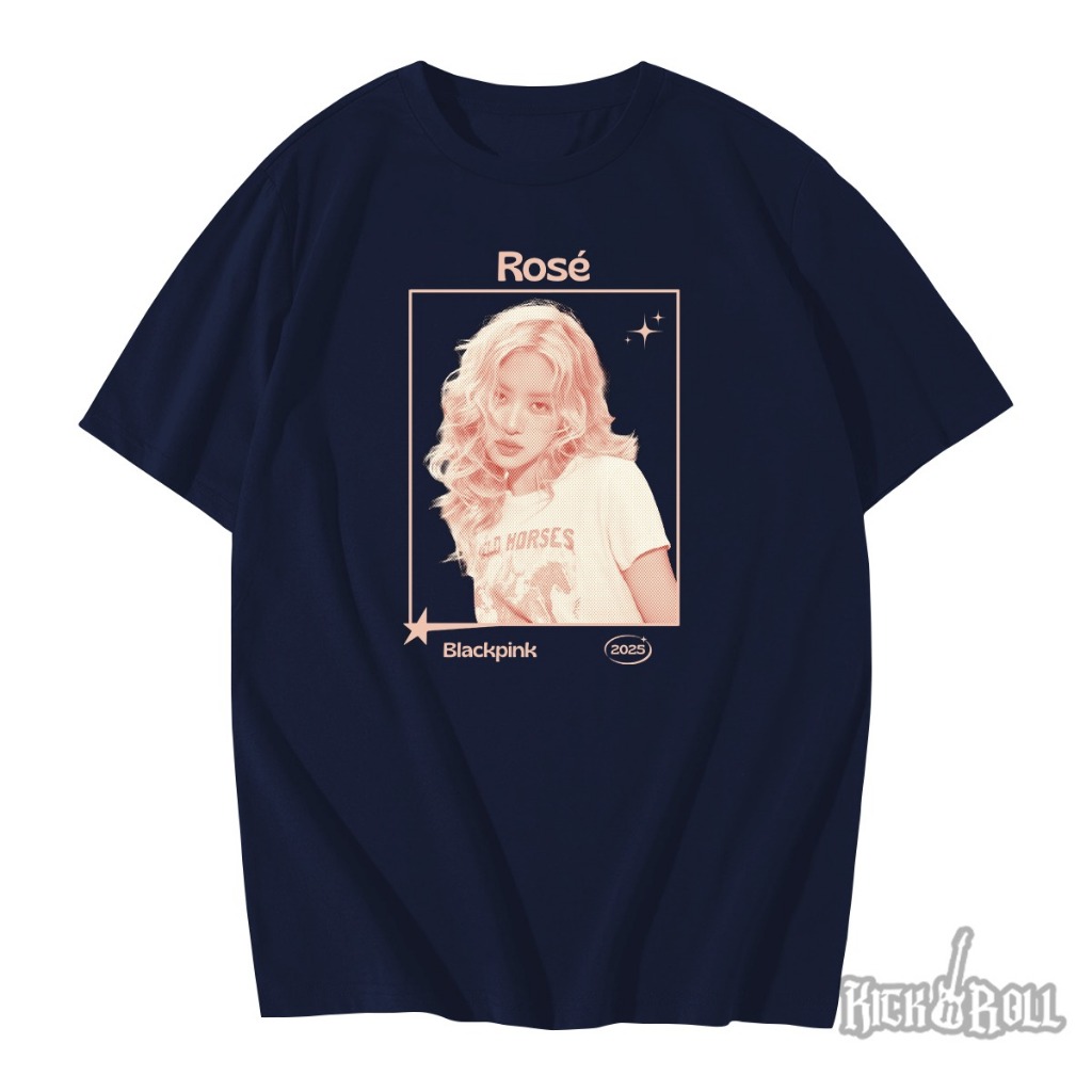 Camiseta Unissex Rock Rosé Blackpink kpop | Shopee Brasil