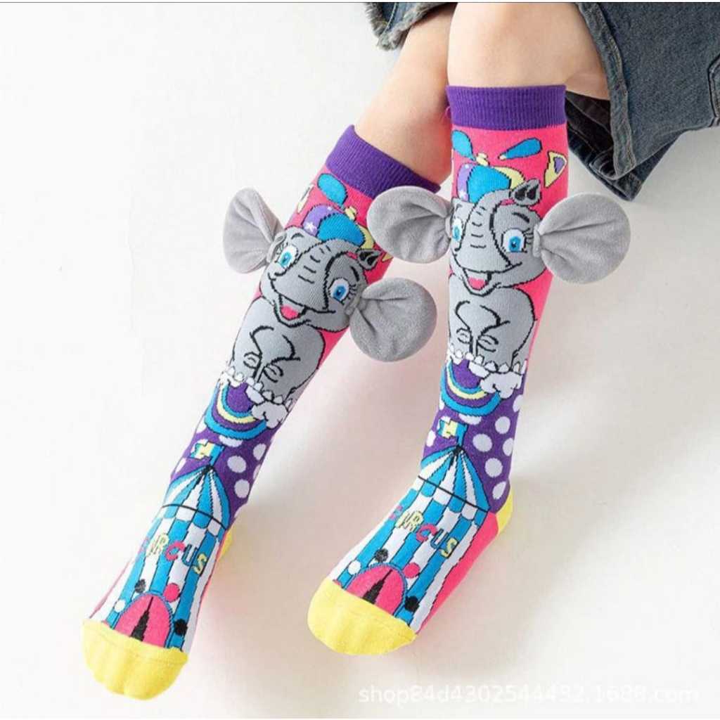 Meia Divertida 3d Cano Alto Personagens Infantil Trend Quentinha ...