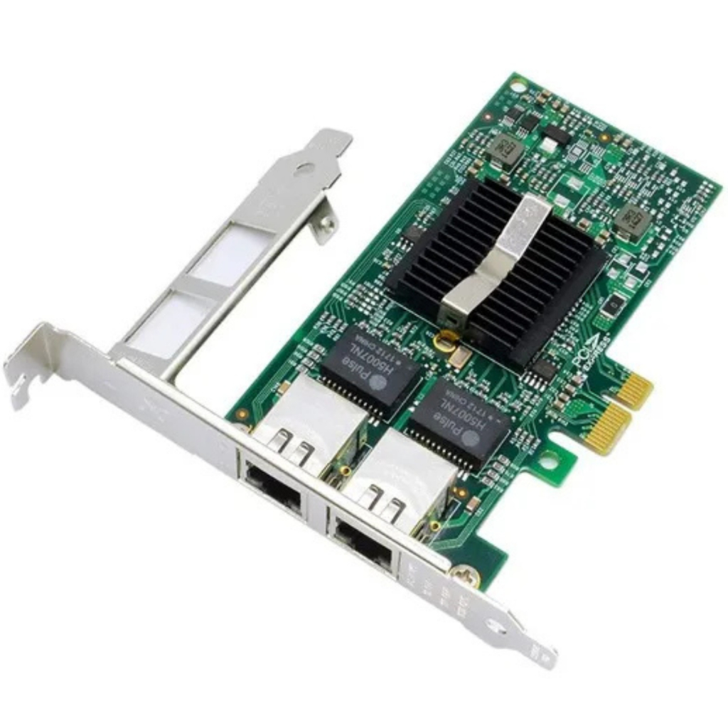 Placa de Rede Dual Gigabit Intel 82576EB E1G42ET – PCIe x1 1000Mbps ...