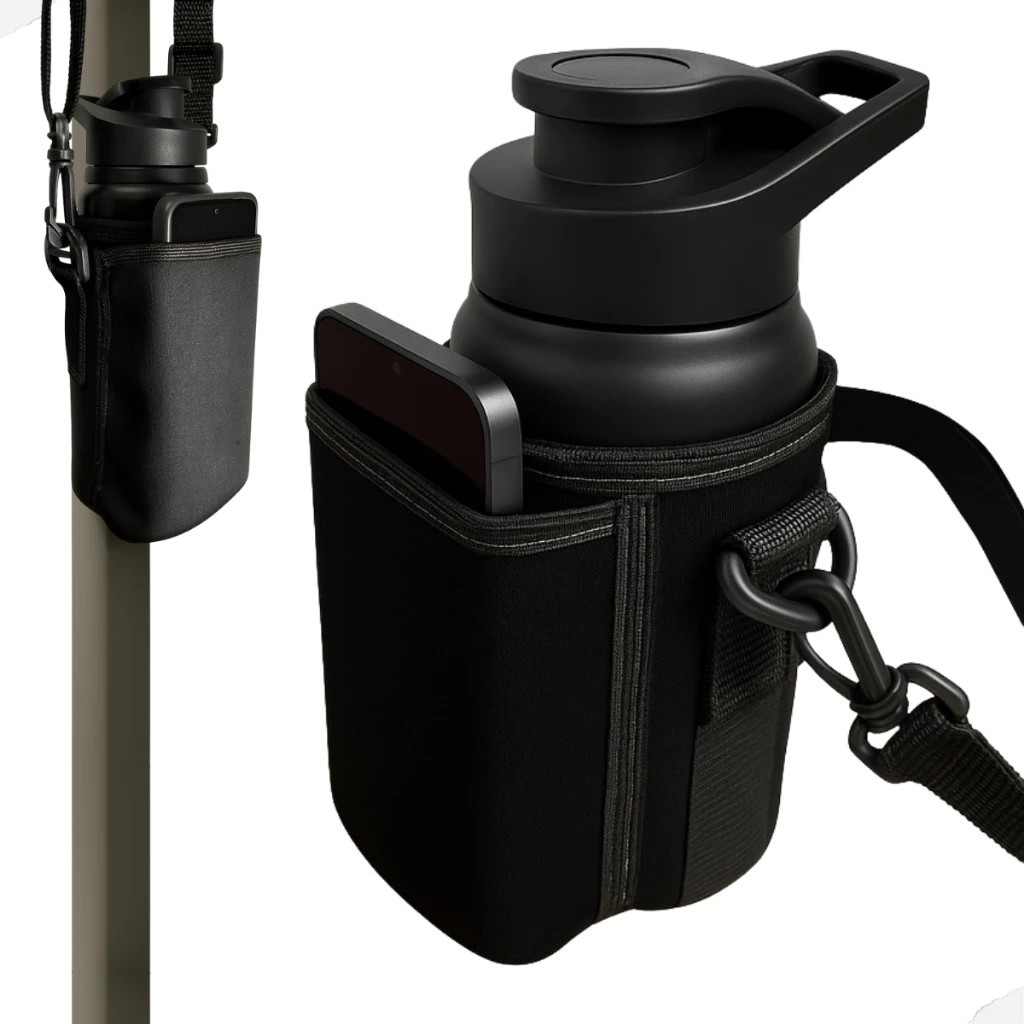 Imagem do produto Bolsa Magnética Para Garrafa De Água Fitness Com Ímã , Grande Capacidade , Copo Específico Academia crossbody Portátil 3