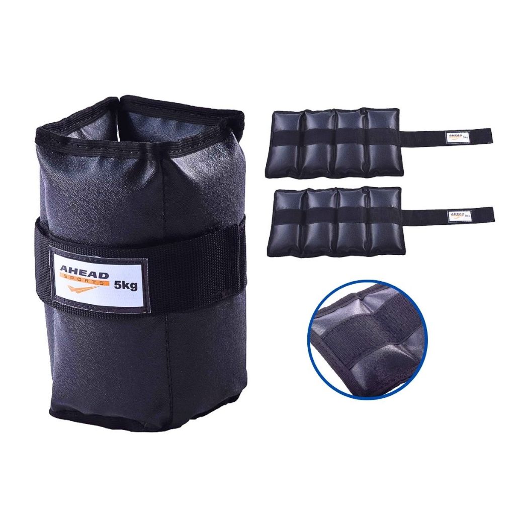Par de Caneleiras/Tornozeleiras 5kg (cada) – Peso para Pernas Academia ...