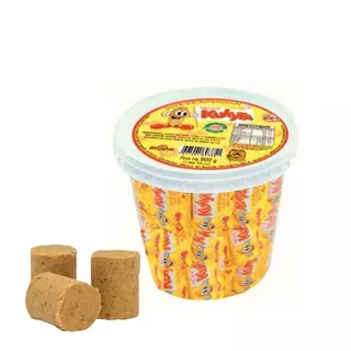Paçoca Doce Amendoim Rolha Embrulhada Pote com 800g 50 Unid