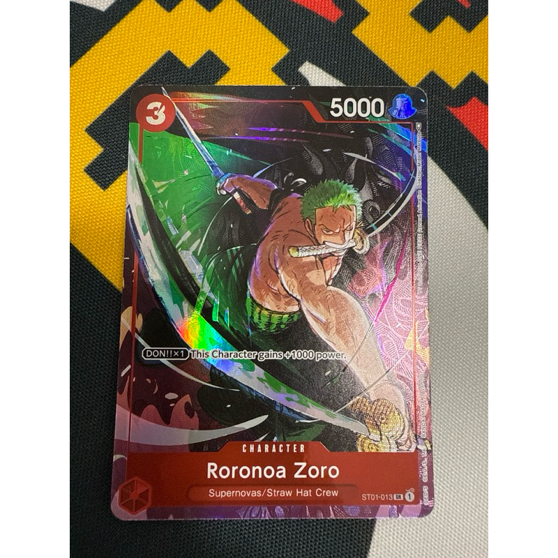 7ゾロ Carta One Piece Roronoa Zoro Promo Super Rara SR | Shopee Brasil
