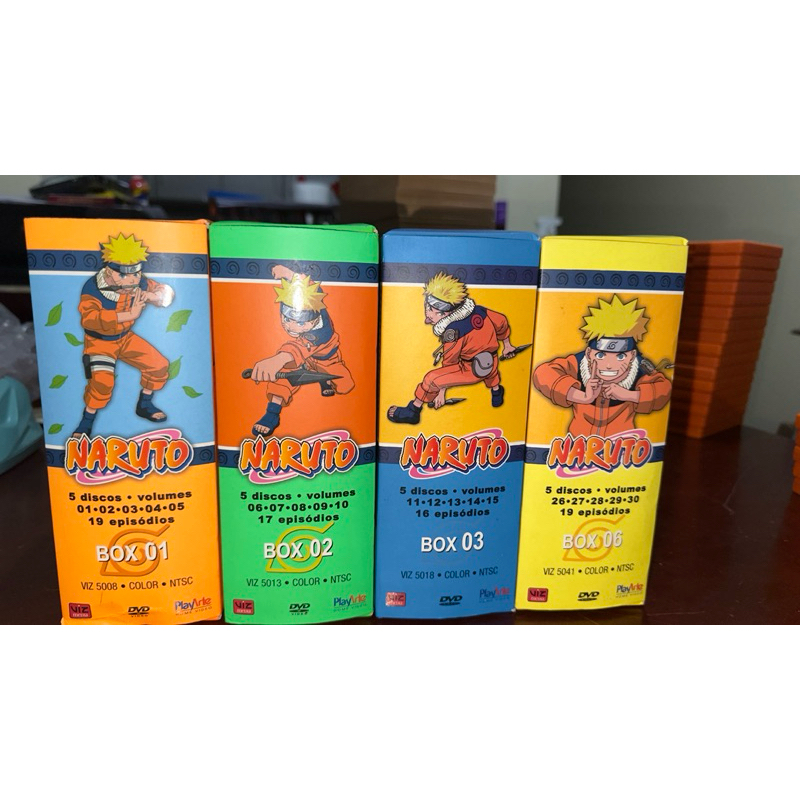 dvd box naruto clássico original coleçao 45 volumes | Shopee Brasil