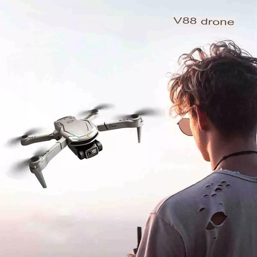 DLI V88 Drone Profissional Alta Definição Câmera Dupla Fotografia Fluxo Dobrável RC Quadcopter - imagem 5