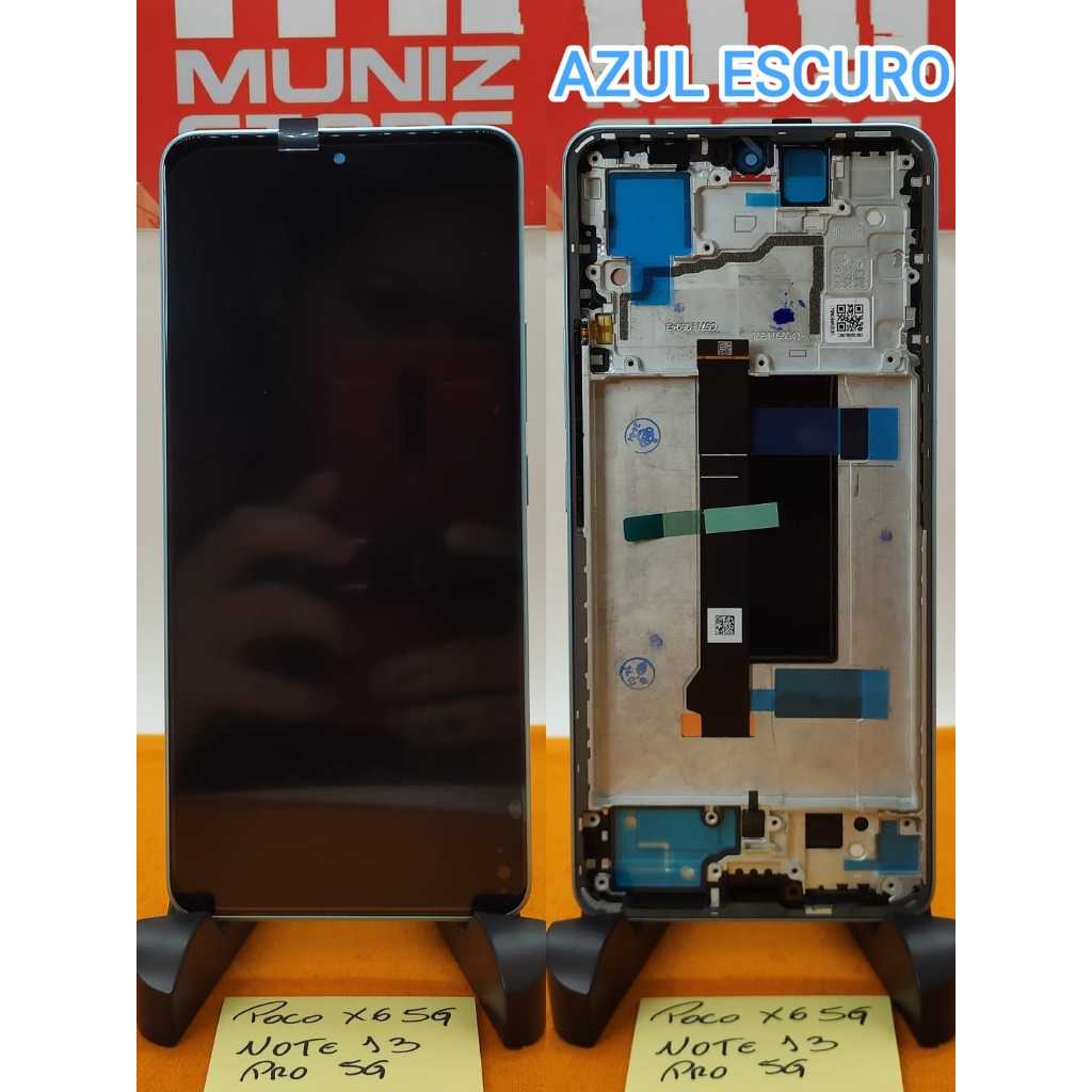 Display Redmi Note 13 Pro 5G/Poco X6 5G Amoled com Moldura ou Sem