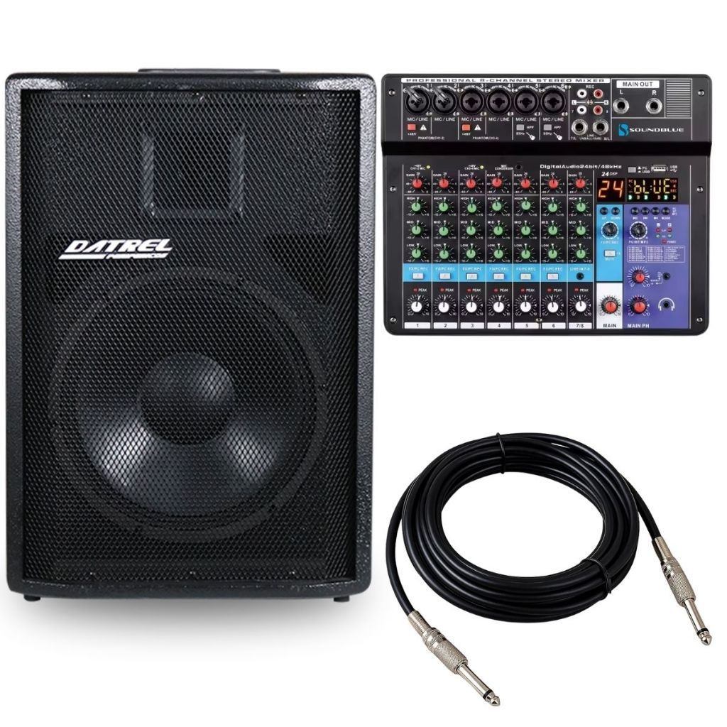 ディレイア 12点セット Kit Caixa Som Ativa 250w Datrel 12 Profissional Acustica