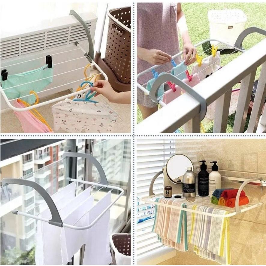 Varal Portátil Para Apartamento Secador De Roupas Prático e Retrátil ...