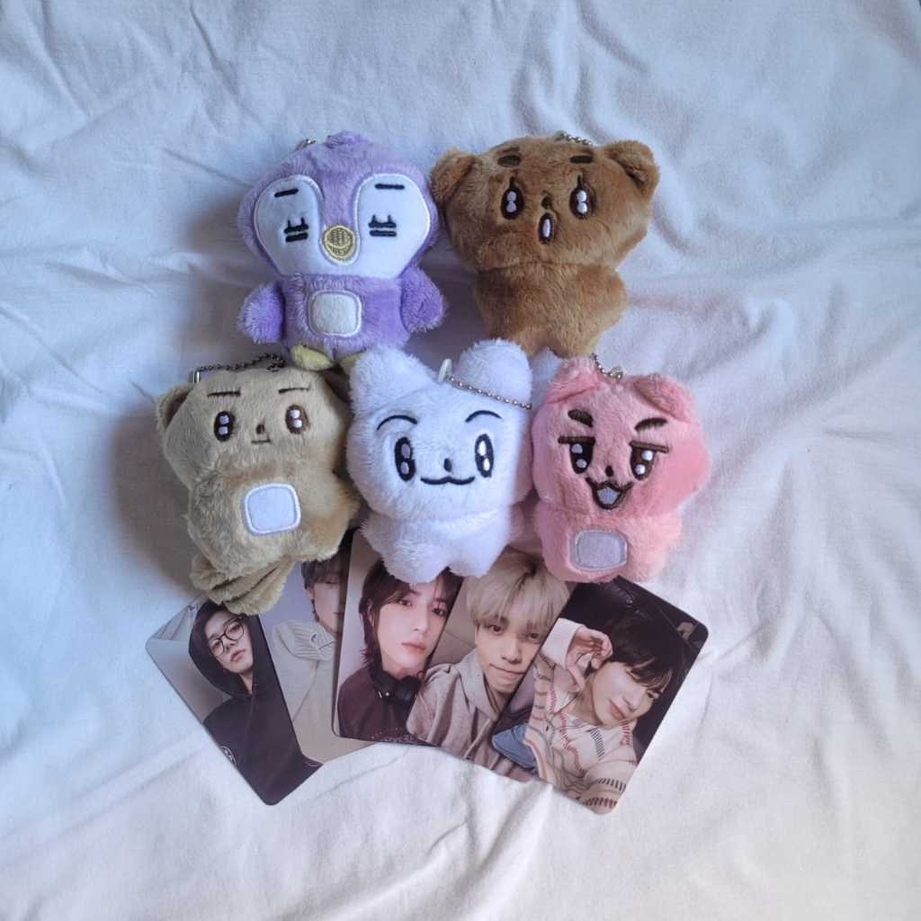 Pelúcias TXT com card frente e verso plastificado Kpop pc fanmade