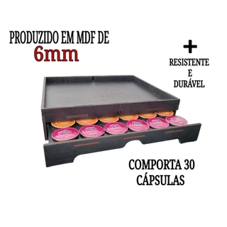 Bandeja Porta Cápsulas Com Gaveta Compatível Dolce Gusto 30cps