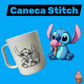 Kit 35 canecas Stitch interativo para colorir infantil dia das crianças mágico plástico brinquedos