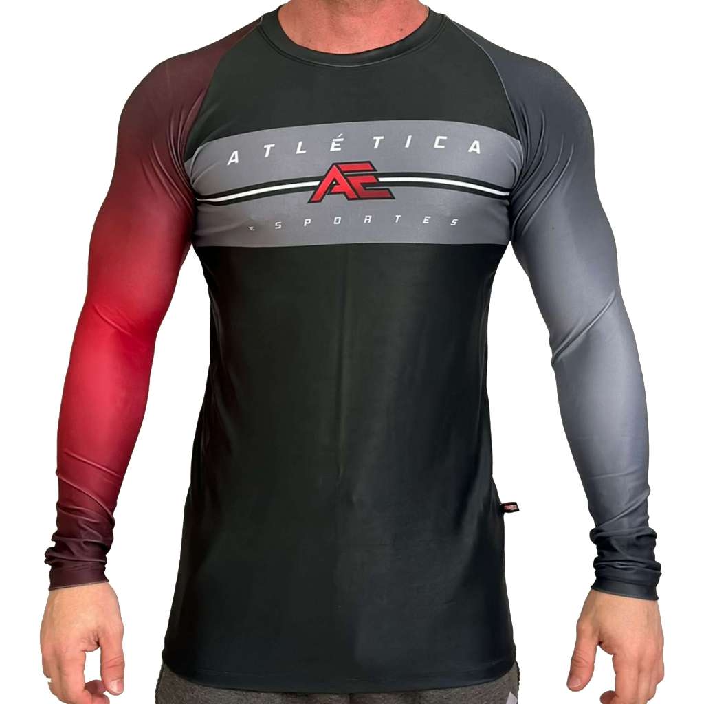 Camisa Rash Guard Masculina Ae Manga Longa Atlética Esportes | Shopee ...