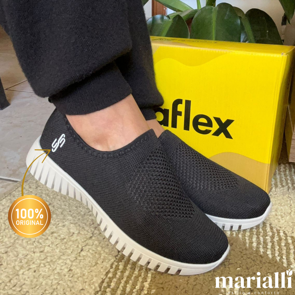 Azul Marinho CalÃ§ados Usaflex Masculino Tênis Usaflex Tricot Em
