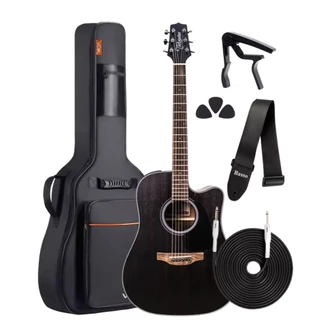 Kit Violão Elétrico Takamine GD14CE Capa Voik e Acessórios