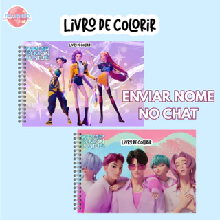 Livro de Colorir Goods Guerreiras do K pop 50 Folhas 180G Caderno de Desenho  Pintura Filme ANIMAÇÃO em Oferta na Shopee