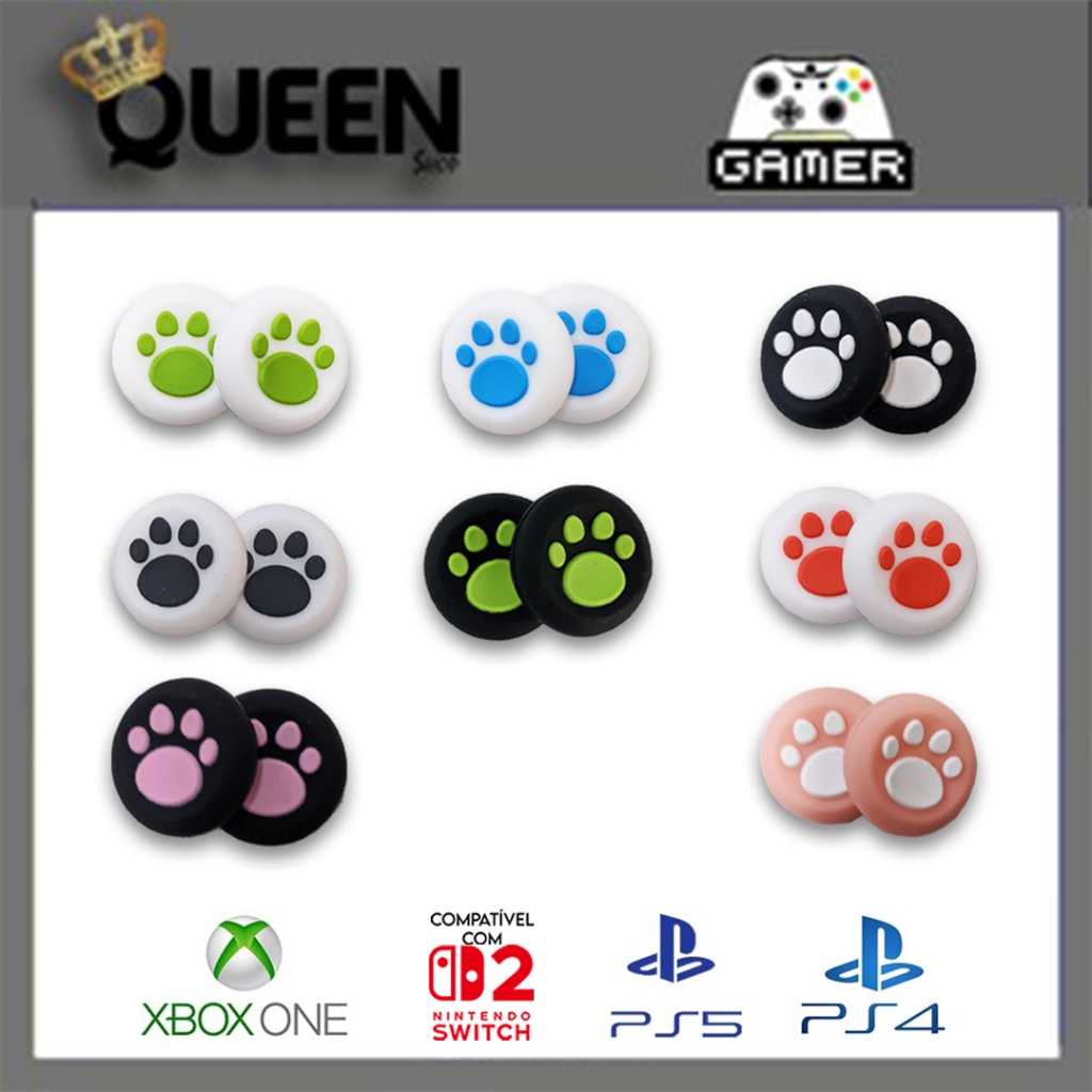Par de Grip Pata de Cachorro para controle Ps3,Ps4,Ps5 Xbox One Xbox XS Switch 2 Ótima qualidade