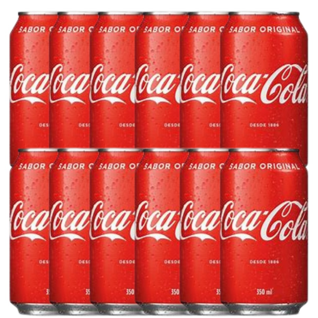Refrigerante Coca Cola Lata 350ml Atacado Fardo 12 Uni