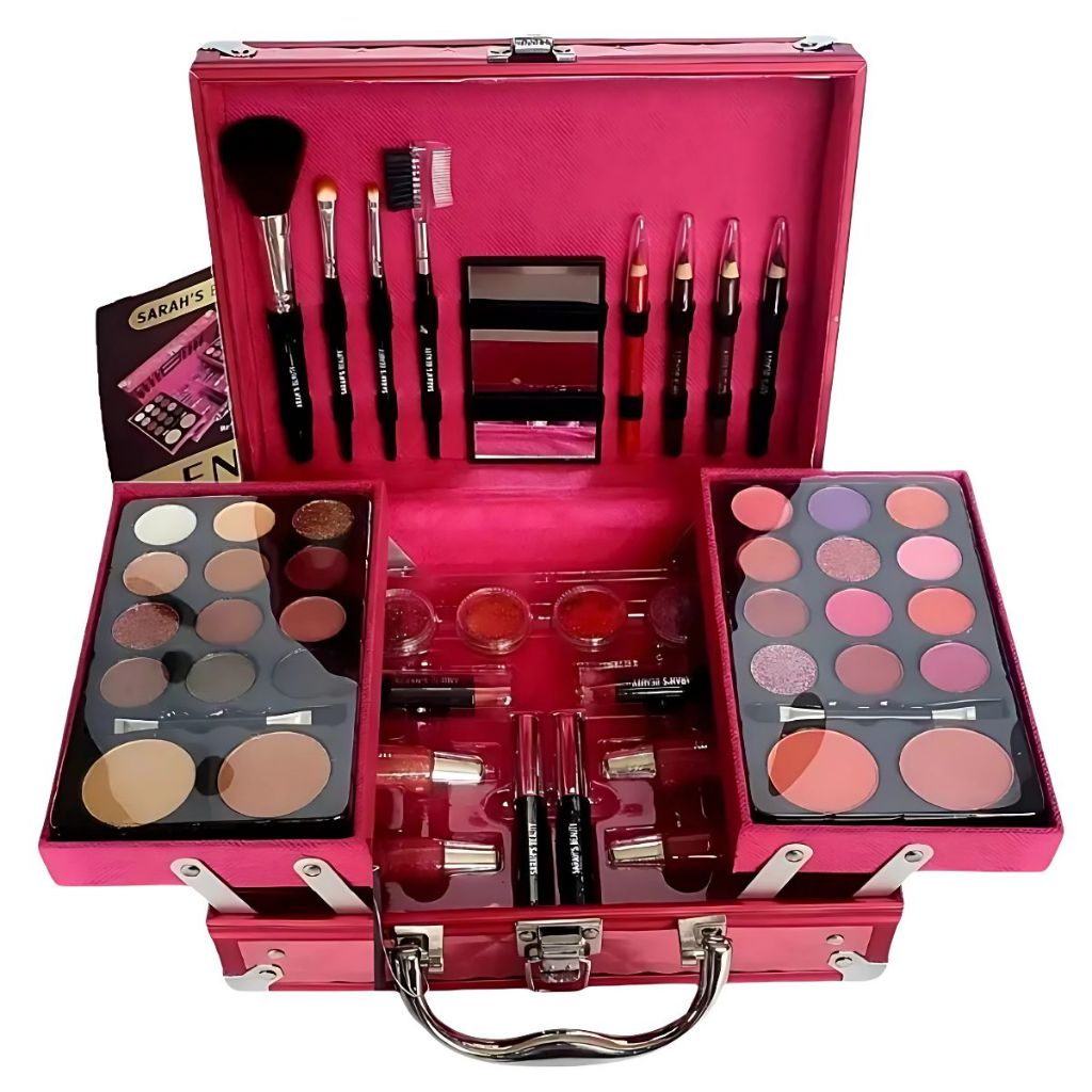 Maleta Maquiagem Sarah's Beauty Kit Completo De Beleza | Shopee Brasil