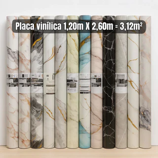 Placa Adesiva 120cm X 260cm Mármore Parede Vinilica Lavável Impermeável Box Banheiro Rolo Adesivo