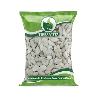 Semente de Abobora Branca Com Casca Crua em Oferta na Shopee