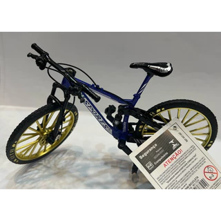 Bicicleta Mountain Dourado Bike Brinquedo Miniatura Metal Retro Speed MTB/7105