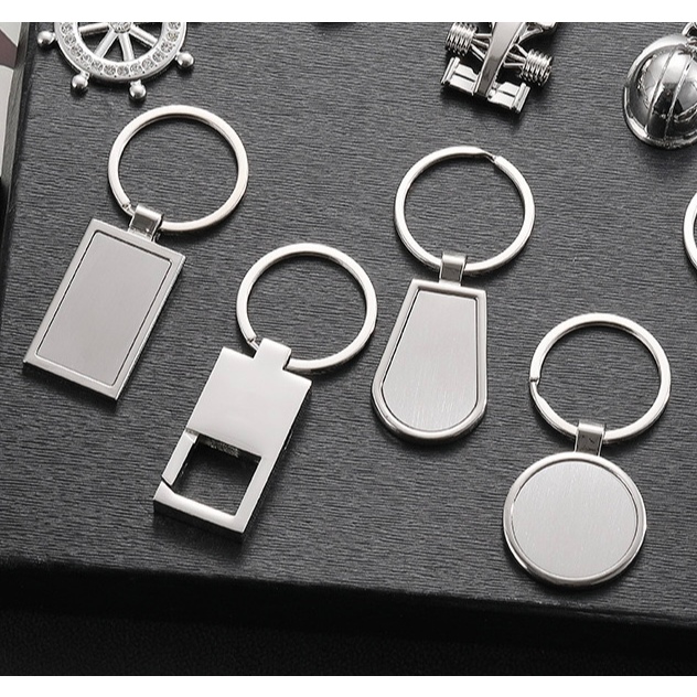 Kit 10/20/30 Und Chaveiro Metálico Vários Formatos – Produto Suporta Gravação (Não Oferecemos o Serviço)
