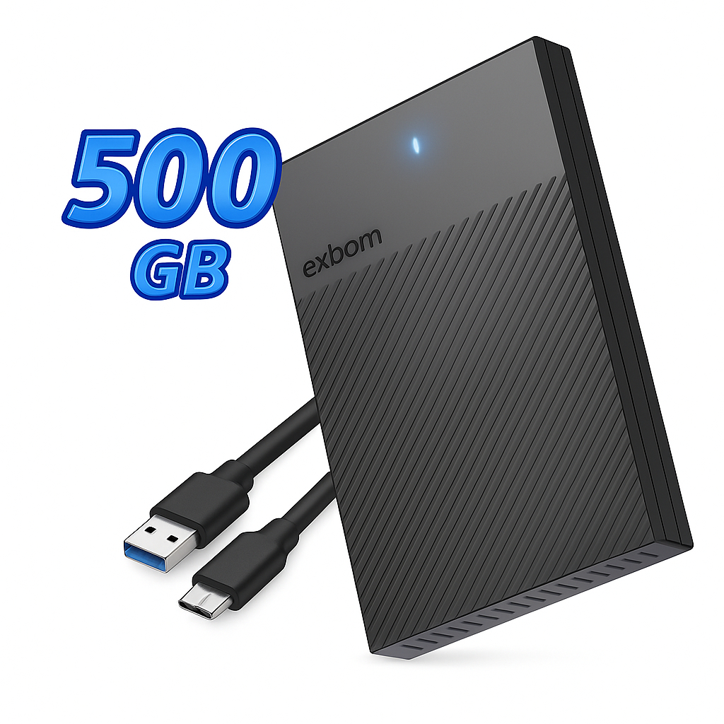Hd Externo 500gb Portátil Usb 3.0 Para Notebook Ps4 Ps5 Xbox One E ...