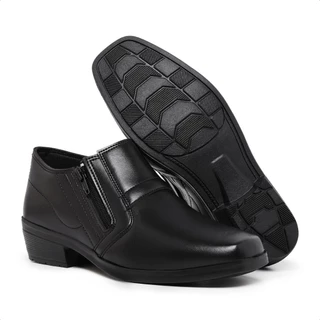 Kit Sapato Botinha Bota Masculina Cano Curto Social Com Cinto e Carteira