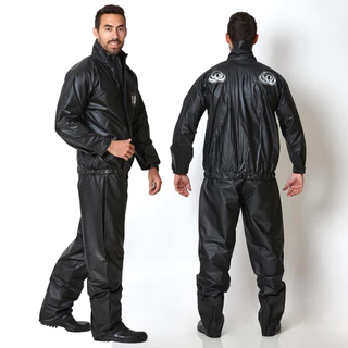 Conjunto Para Motoqueiro Capa De Chuva Roupa Reforçada Pvc Preto Epi Proteção Motociclista em Oferta na Shopee