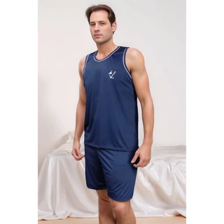 Pijama Masculino  Regata De verão Curto de dormir confotável em Oferta na Shopee