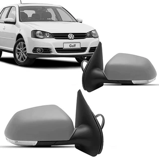 Par Retrovisor Externo Elétrico com Pisca e Tilt Down (Lado Direito e esquerdo) – Golf 2008 a 2012