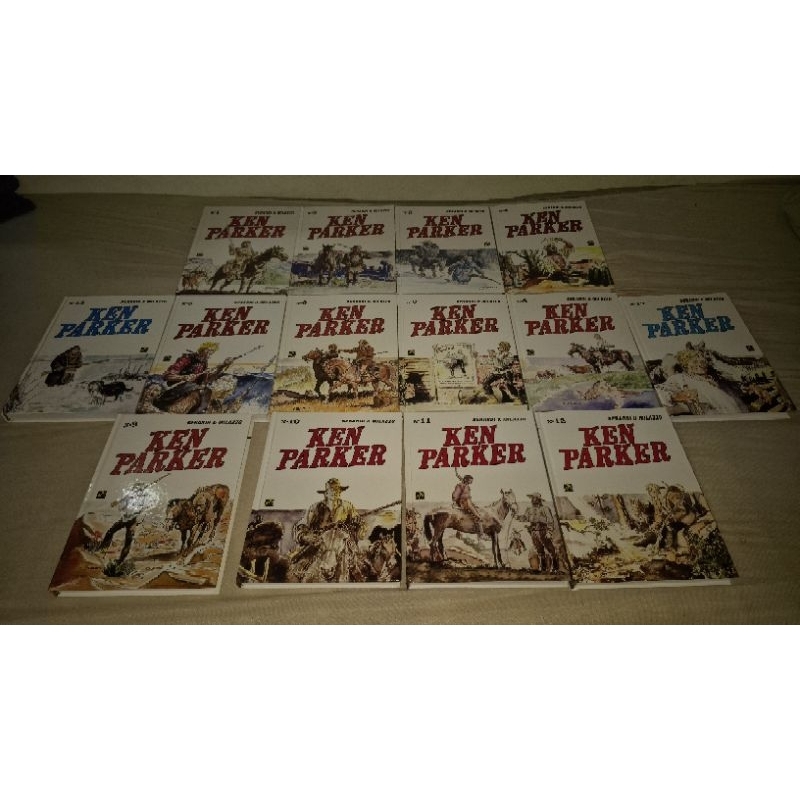 Coleção Ken Parker pela editora Mythos (14 volumes).